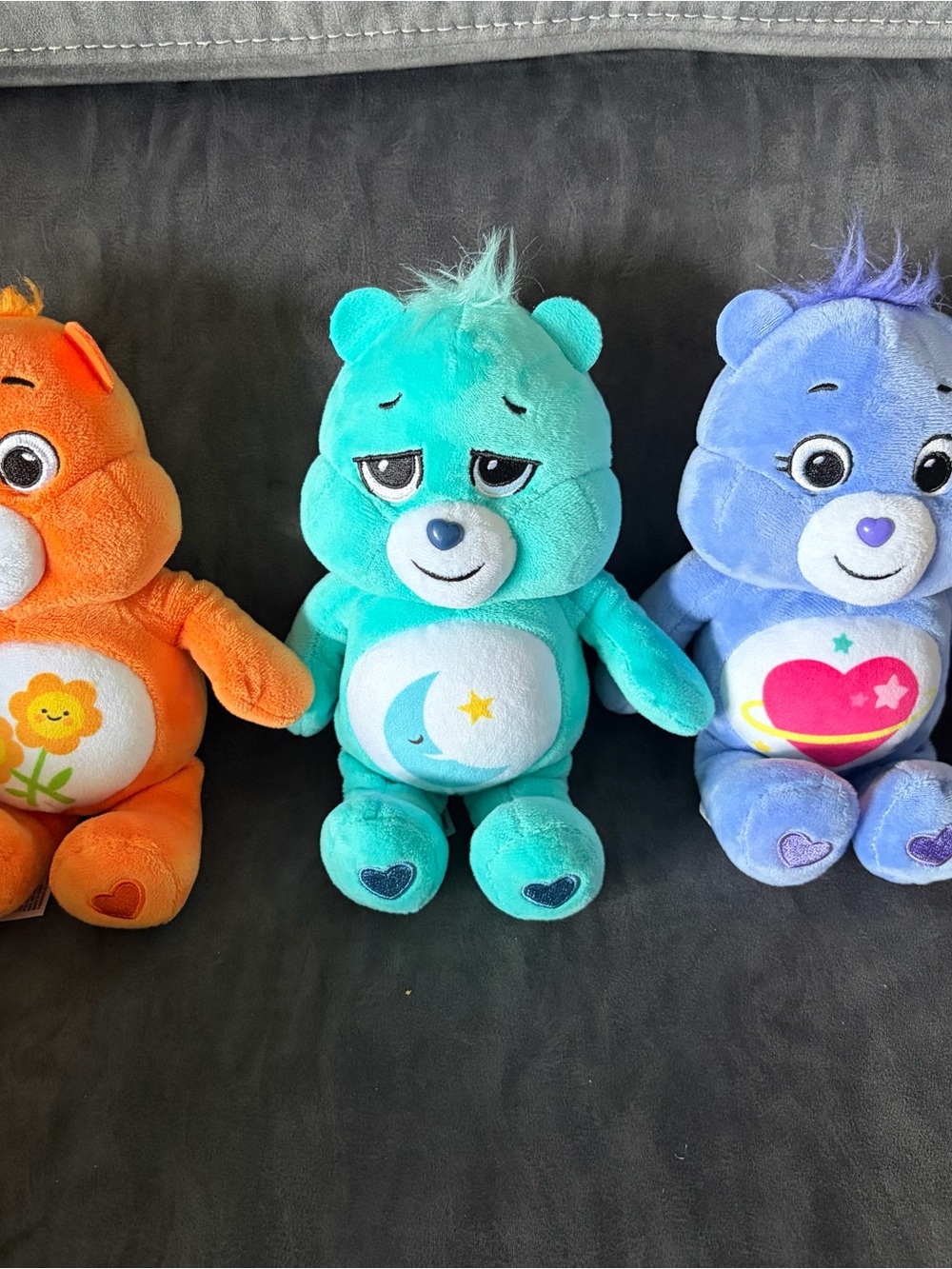 Care Bears Teal Wish Bear Plush with Moon & Star Belly Badge